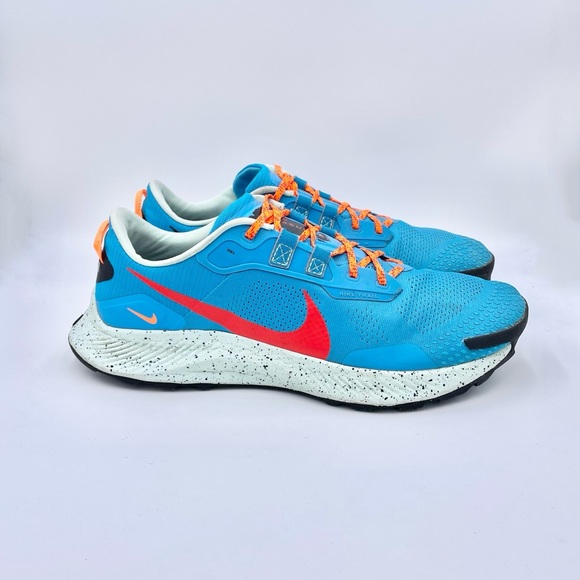 Nike Pegasus Trail 3 Laser Blue Habanero Red DA8697-400 Running Shoe Men’s Sz 15 - Picture 2 of 11